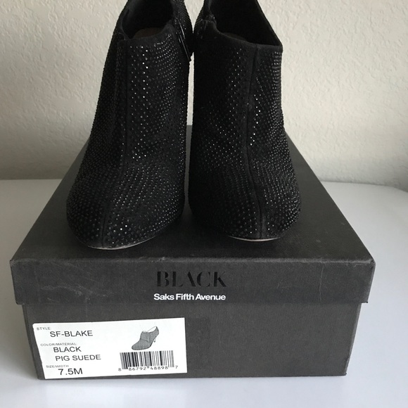 Leather embellished booties Sz 7,5 - Picture 4 of 13